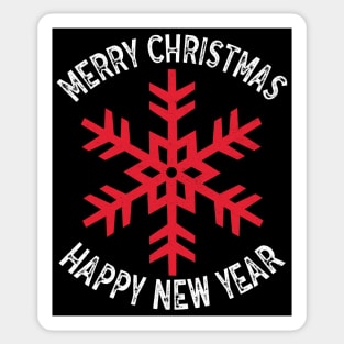 Merry Christmas and Happy New Year Sticker